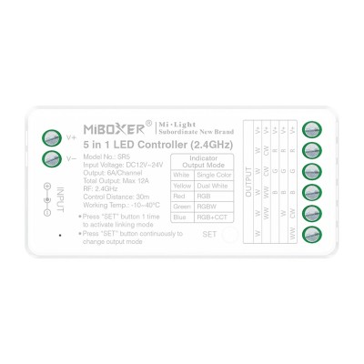LED ΕΛΕΓΚΤΗΣ 2.4G 5 ΣΕ 1 LED ΕΛΕΓΚΤΗΣ 2.4G 5 ΣΕ 1