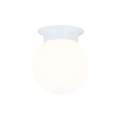 ΕΠΙΤΟΙΧΙΟ Φ/Σ 1ΧΕ27 ΛΕΥΚΟ ΓΥΑΛΙ+ΛΕΥΚΟ ΜΕΤΑΛΛΟ  Φ15ΧΗ17CM CAPRI