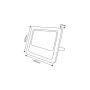 ^ SOLAR SMD LED FLOOD LIGHT 60W 6000K IP66 120° Ra70