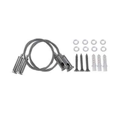 HANGING KIT FOR PROFILE WITH 1PC STEEL WIRE 2m & INSTALLATION ACCESSORIES  HANGING KIT FOR PROFILE WITH 1PC STEEL WIRE 2m & INSTALLATION ACCESSORIES