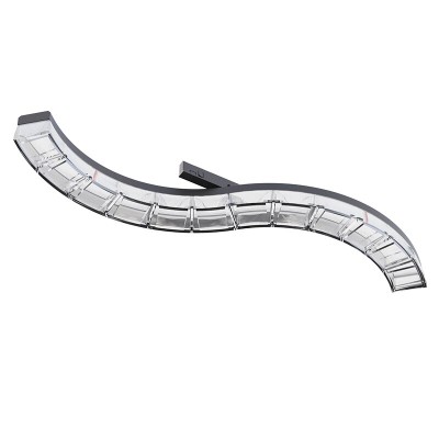 TBOYD-MINI TRACK CURVED LINEAR LIGHT BLACK/ WHITE 45° BEAM ANGLE 12W 3000K 860LM 24V DC 