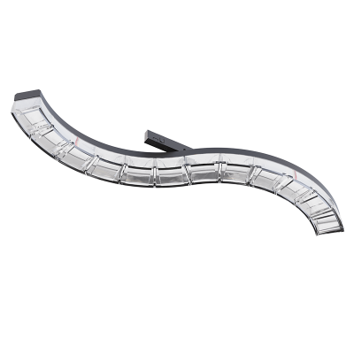 TBOYD-MINI TRACK CURVED LINEAR LIGHT BLACK/ WHITE 45° BEAM ANGLE 12W 3000K 860LM 24V DC 