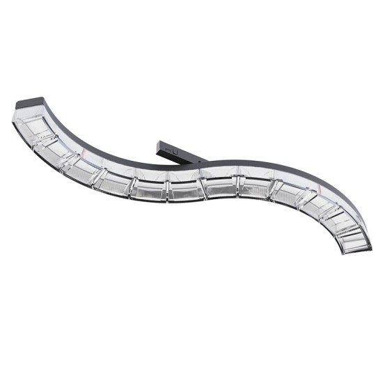 TBOYD-MINI TRACK CURVED LINEAR LIGHT BLACK/ WHITE 45° BEAM ANGLE 12W 3000K 860LM 24V DC 