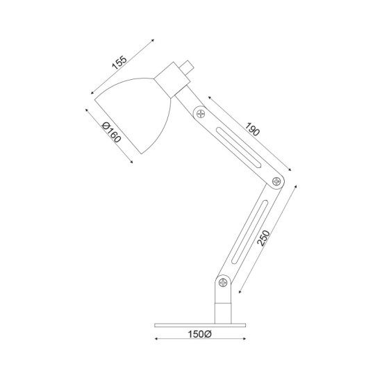 ^ΕΠΙΤΡΑΠΕΖΙΟ Φ/Σ 1ΧΕ14 ΞΥΛΟ+ΜΑΥΡΟ ΜΕΤΑΛΛΟ 25,5X15XH42,5CM TOLKIEN