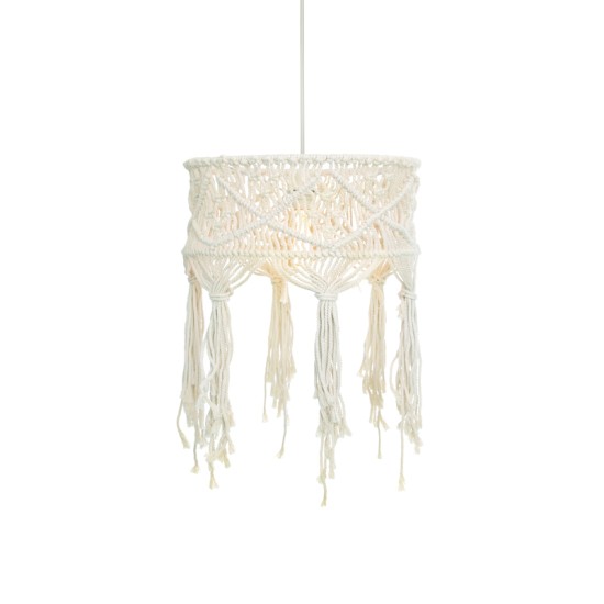 ΚΡΕΜΑΣΤΟ ΦΩΤΙΣΤΙΚΟ 1ΧΕ27  ΛΕΥΚΟ ΜΑΛΛΙΝΟ D40XH165CM