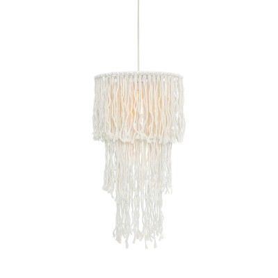 ΚΡΕΜΑΣΤΟ ΦΩΤΙΣΤΙΚΟ 1ΧΕ27  ΛΕΥΚΟ ΜΑΛΛΙΝΟ D40XH180CM