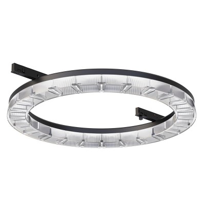 TKOR-MINI TRACK ROUND LINEAR LIGHT BLACK / WHITE 45° BEAM ANGEL 24W 3000K 24V DC 