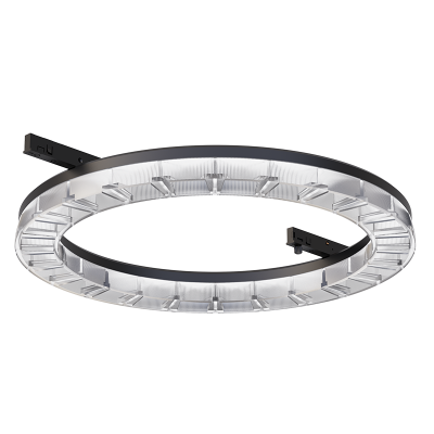 TKOR-MINI TRACK ROUND LINEAR LIGHT BLACK / WHITE 45° BEAM ANGEL 24W 3000K 24V DC 