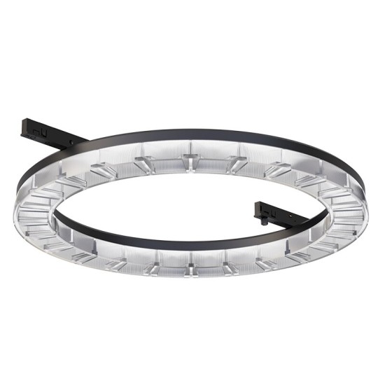 TKOR-MINI TRACK ROUND LINEAR LIGHT BLACK / WHITE 45° BEAM ANGEL 24W 3000K 24V DC 