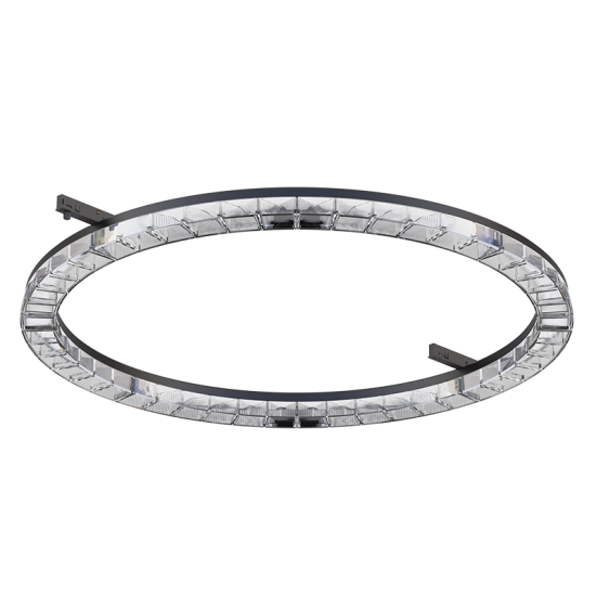 TKOR-MINI TRACK ROUND LINEAR LIGHT BLACK / WHITE 45° BEAM ANGEL 30W 3000K 24V DC 