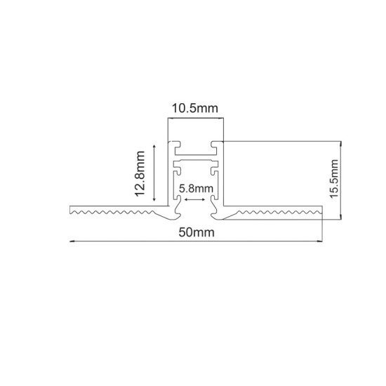 ΜΙΝΙ ΜΑΓΝΗΤΙΚΗ ΡΑΓΑ TRIMLESS 24V DC 2Μ ΜΑΥΡΗ