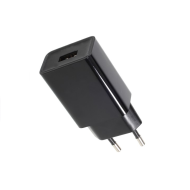 USB ADAPTOR BLACK 230VAC (0.45A) / 5VDC (1A)