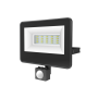 BLACK SENSOR LED SMD FLOOD LUMINAIRE IP66 10W 4000K 1030Lm 230V AC RA80