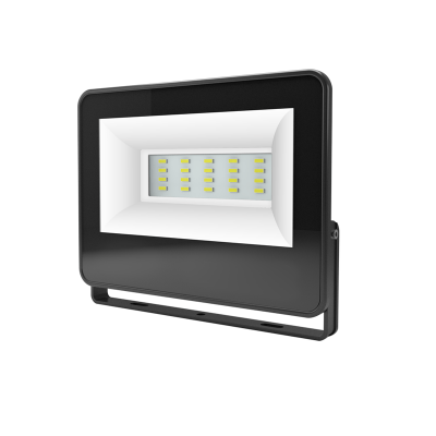 BLACK LED SMD FLOOD LUMINAIRE IP66 10W 6000K 1100Lm 230V AC RA80