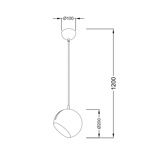 ΚΡΕΜΑΣΤΟ Φ/Σ 1ΧΕ27 ΜΕΤΑΛΛΙΚΟ ΜΑΥΡΟ Φ20ΧΗ120CM HOSTA