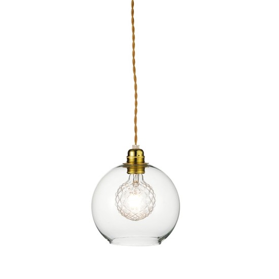 ΚΡΕΜΑΣ Φ/Σ 1ΧΕ27 ΔΙΑΦΑΝ ΓΥΑΛ+ΧΡΥΣΗ ΜΕΤΑΛ.ΑΝΑΡΤΗΣΗ Φ20ΧΗ120CM PYTHIA