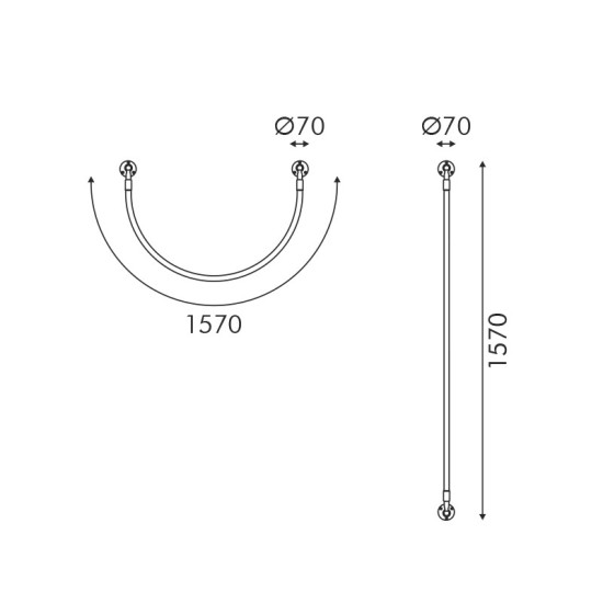 ΦΩΤΙΣΤΙΚΟ ΤΟΙΧΟΥ LED 16W 3000K 980LM MALPO ΜΕΤΑΛΛΙΚΟ + ΣΙΛΙΚΟΝΗ IP20 D4*H160