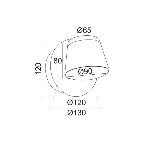 ^ΕΠΙΤΟΙΧΟ Φ/Σ LED 8W 3000K 640LM ΛΕΥΚΟ ΜΕΤ/ΚΟ 12X12X13CM LUCIDO