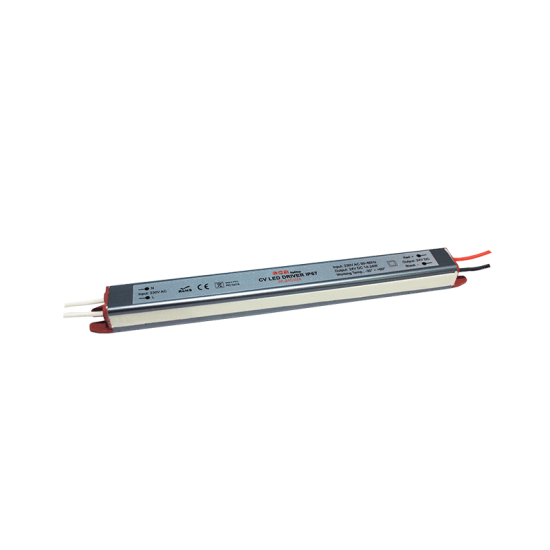^LINEAR METAL CV LED DRIVER 24W 230V AC-24V DC 1A IP67 WITH CABLES