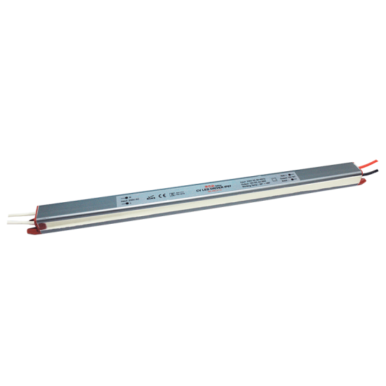 ^LINEAR METAL CV LED DRIVER 48W 230V AC-12V DC 4A IP67 WITH CABLES