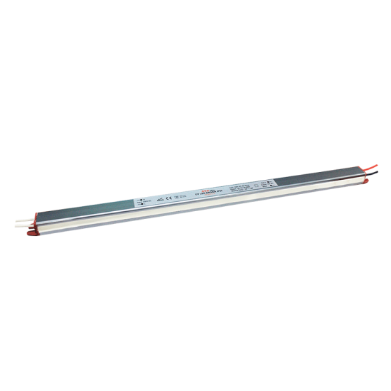 ^LINEAR METALCV LED DRIVER 60W 230V AC-12V DC 5A IP67 WITH CABLES