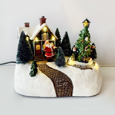 LED  ΔΙΑΚ/ΚΟ ΧΩΡΙΟ ΠΟΛΥΧΡΩΜΟ+ΚΙΝΗΣΗ ΔΕΝΤΡΟ+ΜΟΥΣΙΚΗ 4.5V (ΑΝΤΑΠ) / 3ΑΑ (ΜΠΑΤ)  19Χ13.5Χ15.5CM