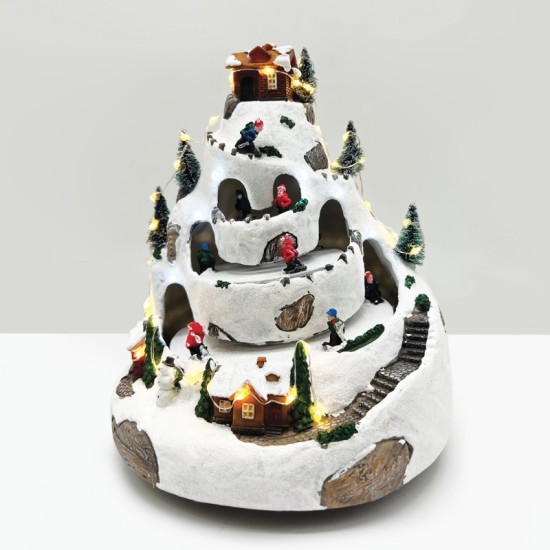 LED ΔΙΑΚ/ΚΟ ΧΩΡΙΟ WW-ΜΩΒ+ΚΙΝΗΣΗ ΣΚΙ+ΜΟΥΣΙΚΗ 4.5V (ΑΝΤΑΠ) 21Χ21Χ25CM