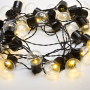 25 LED BALL STRING LIGHT Ø4cm WW 3AA ΜΠΑΤ. REMOTE ΜΕ 8 ΠΡΟΓΡΑΜ. IP 44 ΜΗΚΟΣ 7,2m 0,5m ΚΑΛΩΔΙΟ ΤΡΟΦ.