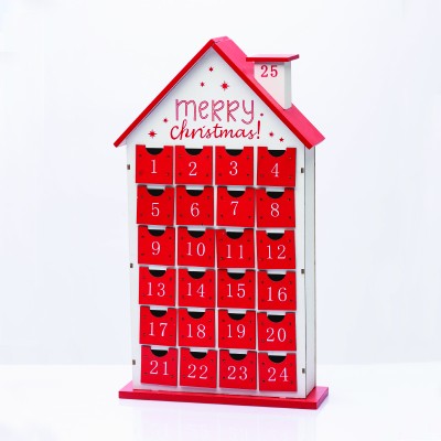 WOODEN CALENDAR WITH DRAWERS 24*7,5*42,5cm WOODEN CALENDAR WITH DRAWERS 24*7,5*42,5cm