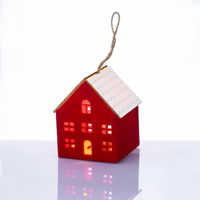 FELT HOUSE WOODEN ROOF ΚΟΚΚΙΝΟ 1 MINI LED ΔΙΑΚ ΘΕΡΜΟ ΛΑΜΠ ΜΠΑΤ 3*AG10 (ΣΥΜΠΕΡΙΛΑΜΒ) 8*8*9,6cm FELT HOUSE WOODEN ROOF ΚΟΚΚΙΝΟ 1 MINI LED ΔΙΑΚ ΘΕΡΜΟ ΛΑΜΠ ΜΠΑΤ 3*AG10 (ΣΥΜΠΕΡΙΛΑΜΒ) 8*8*9,6cm