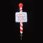 ACRYLIC SIGN SANTA STOP HERE  120 LED ΛΕΥΚΑ IP44 35*13*100cm 30cm ΚΑΛ.