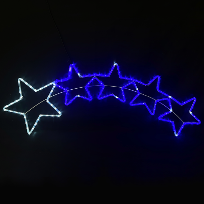 5 STARS 144 LED 6m ΜΟΝΟΚ. ΦΩΤ ΛΕΥΚΟ & ΜΠΛΕ FLASH IP65, 150*50cm 1.5m ΚΑΛ. 5 STARS 144 LED 6m ΜΟΝΟΚ. ΦΩΤ ΛΕΥΚΟ & ΜΠΛΕ FLASH IP65, 150*50cm 1.5m ΚΑΛ.