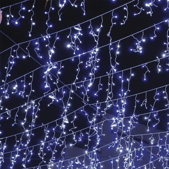  144 LED ΛΑΜΠ. ΒΡΟΧΗ, CW, ΑΝΤΑΠΤ.(31VDC), FLASH, IP44, 300x60cm, ΔΙΑΦ. ΚΑΛ.