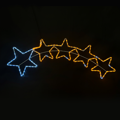 5 STARS 144 LED 6m ΜΟΝΟΚ. ΦΩΤ ΛΕΥΚΟ & ΚΙΤΡΙΝΟ FLASH IP65 150*50cm 1.5m ΚΑΛ. 5 STARS 144 LED 6m ΜΟΝΟΚ. ΦΩΤ ΛΕΥΚΟ & ΚΙΤΡΙΝΟ FLASH IP65 150*50cm 1.5m ΚΑΛ.
