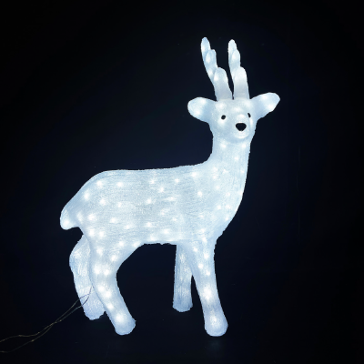 ACRYLIC STANDING REINDEER 150 LED ΛΕΥΚΑ IP44 57,5*32*74,5cm  30cm ΚΑΛ. ACRYLIC STANDING REINDEER 150 LED ΛΕΥΚΑ IP44 57,5*32*74,5cm  30cm ΚΑΛ.