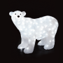 ACRYLIC BACK BEAR 240 LED ΛΕΥΚΑ IP44 97*42*75cm  30cm ΚΑΛ.