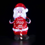 ACRYLIC STANDING SANTA 60 LED ΛΕΥΚΑ IP44 24,5*18*40,5cm  30cm ΚΑΛ.