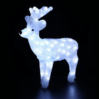 ACRYLIC STANDING REINDEER 80 LED ΛΕΥΚΑ IP44 45*13,5*49cm  30cm ΚΑΛ. ACRYLIC STANDING REINDEER 80 LED ΛΕΥΚΑ IP44 45*13,5*49cm  30cm ΚΑΛ.