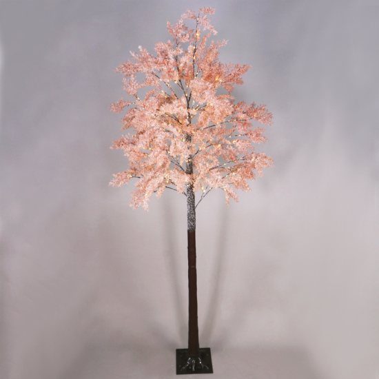 “SNOW FLOWER TREE” 160 WW LED ΛΑΜΠΑΚ. ΑΝΤΑΠΤ. (4,5V) IP44 ΥΨΟΣ 240CM ΒΑΣΗ 26x26CM 3M ΚΑΛΩΔ ΤΡΟΦ.