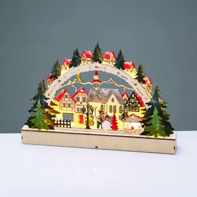 WOODEN XMAS VILLAGE 12 LED ΘΕΡΜΑ ΣΤΑΘΕΡΑ IP20 ΔΙΑΚΟΣΜΗΤΙΚΟ ΜΠΑΤ 2ΧΑΑΑ 38x5x21.5cm WOODEN XMAS VILLAGE 12 LED ΘΕΡΜΑ ΣΤΑΘΕΡΑ IP20 ΔΙΑΚΟΣΜΗΤΙΚΟ ΜΠΑΤ 2ΧΑΑΑ 38x5x21.5cm