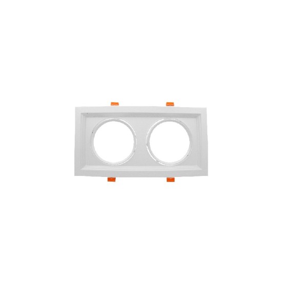 Λευκό Σποτ χωνευτό διπλό AR111