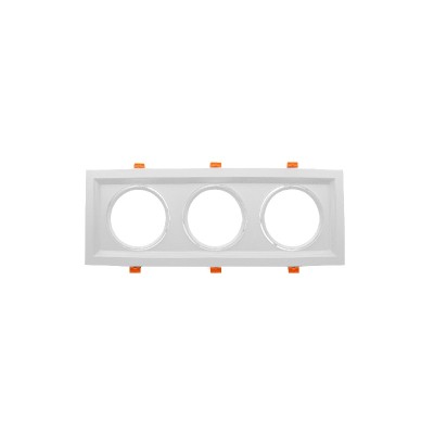 Λευκό Σποτ χωνευτό  τριπλό  AR111