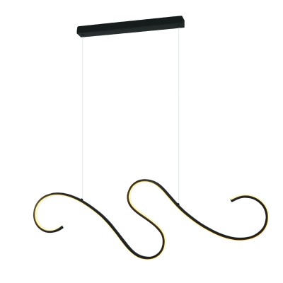 ΚΡΕΜΑΣΤΟ ΦΩΤΙΣΤΙΚΟ LED 27W 3000K 1890LM ΜΑΥΡΟ ΑΛΟΥΜΙΝΙΟ IP20 110X6XH175CM