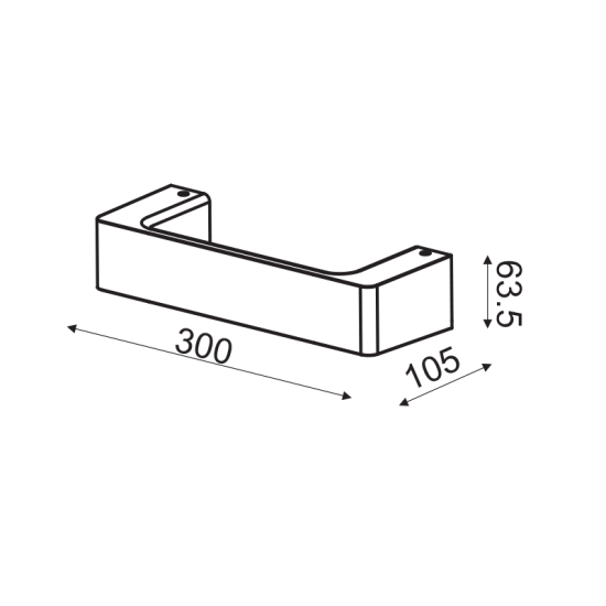 ΕΠΙΤΟΙΧΟ Φ/Σ LED 6W 3000K ΑΛΟΥΜΙΝΙΟ ΓΚΡΙ 30Χ6,4Χ10,5CM FOGA