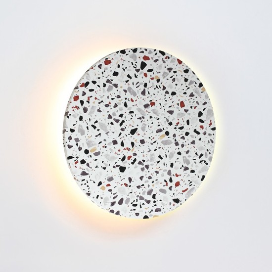 ΕΠΙΤΟΙΧΟ Φ/Σ LED 24W 3000Κ 1920LM TERRAZZO MDF ΚΥΚΛΟΣ Φ40ΧΗ3,6CM ECLIPSE