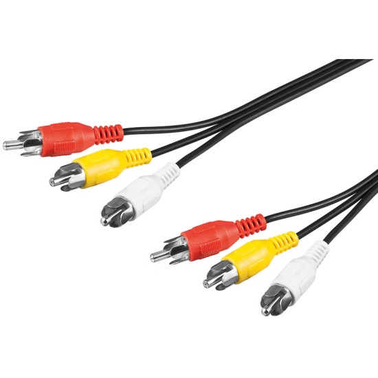 ΚΑΛΩΔΙΟ 3RCA ΣΕ 3RCA 1.5m GOOBAY