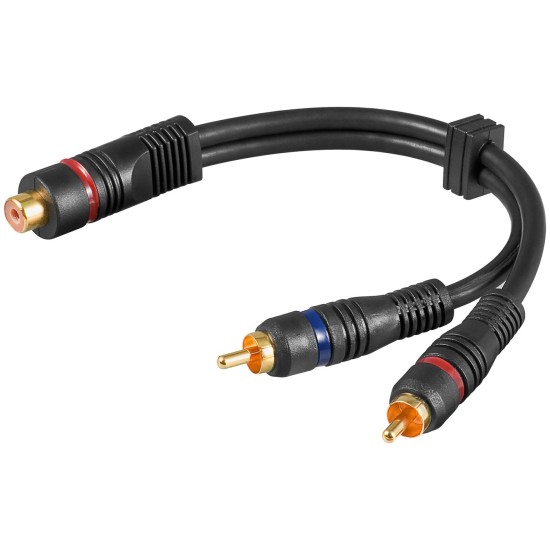 ΚΑΛ.HX.1RCA ΘΗΛ/2RCA ΑΡΣ GOLD 0.25m