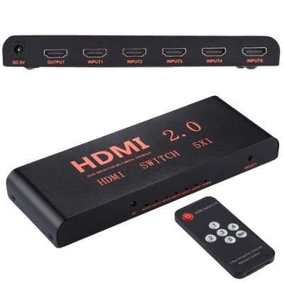 HDMI SWITCH METAL 5IN / 1OUT 4K x 2K REMOTE HDMI SWITCH METAL 5IN / 1OUT 4K x 2K REMOTE