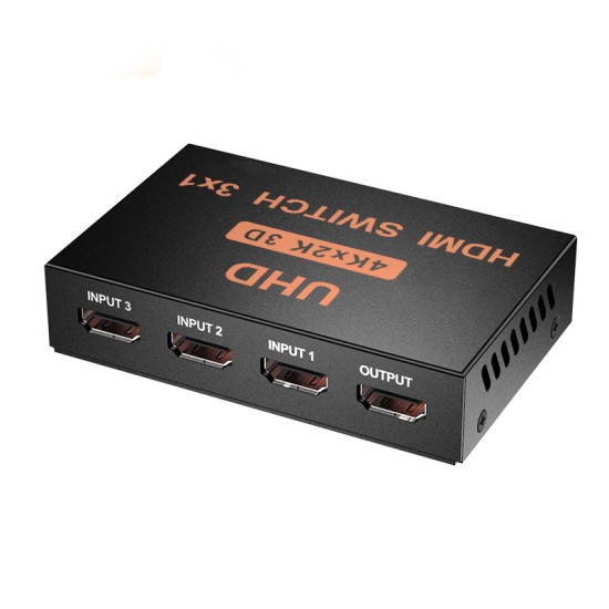 HDMI SWITCH ΜΕΤΑΛΙΚΟ 3IN / 1OUT 4K x 2K REMOTE