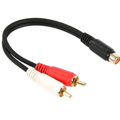 ΚΑΛ.HX.1RCA ΘΗΛ/2RCA ΑΡΣ GOLD 0.25m